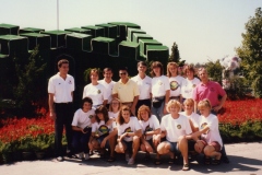 Teamfoto-dames-1990-miniatuur-Great-Wall-Peking